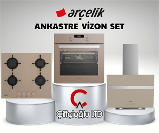 Arçelik Vizon Ankastre Set ( 9547 CIDK - 624 EM1K - P 18 YCK )